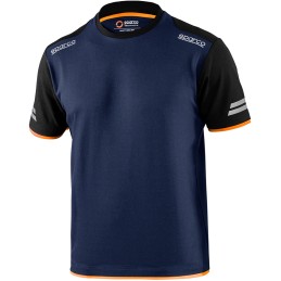 T-Shirt Tech Blu Arancio...